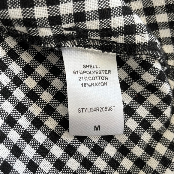 Tuckernuck Pomander Place‎ Abigail Gingham Plaid Black White Dress Womens Medium - Picture 8 of 14